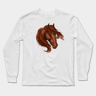 Horse Head - Sorrel Long Sleeve T-Shirt